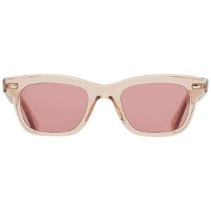 New Garrett Leight GROVE SUN Bordeaux Rectangular Sunglasses 2143 BRE/BOR 48  Me